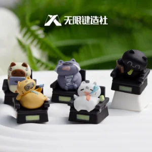 Worker Cats Office Humour Artisan Keycap